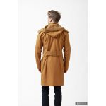 Elegant men's coat - Ferdinand - caramell 2XL