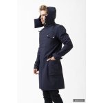 Elegant men's coat - Ferdinand - navy blue