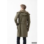 Elegant men's coat Ferdinand - light khaki 2XL