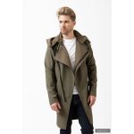 Elegant men's coat Ferdinand - light khaki 2XL