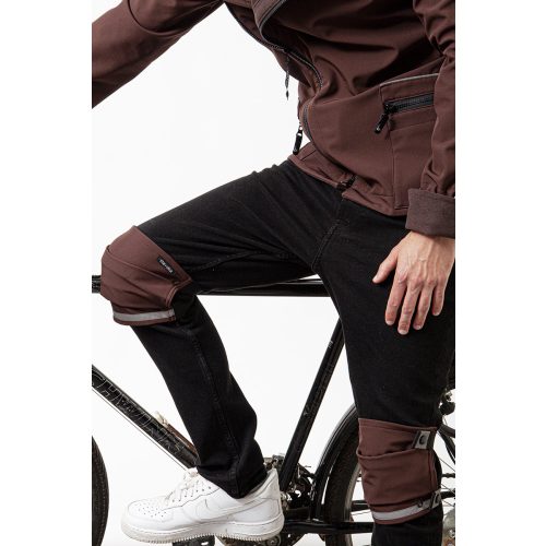 Knee warmer men FIOLLA BIKE - brown