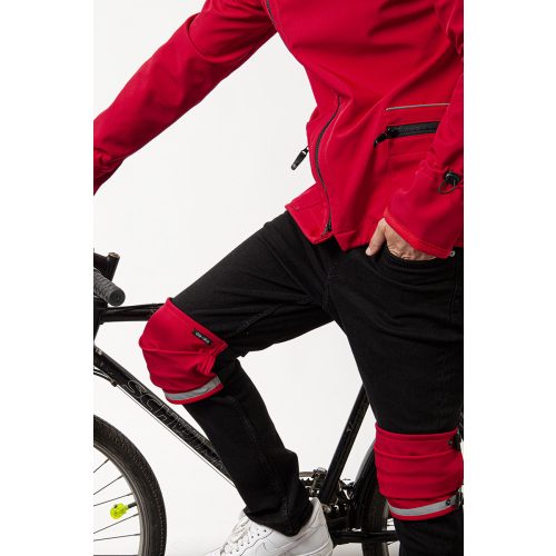 Knee warmer men FIOLLA BIKE - cherry red