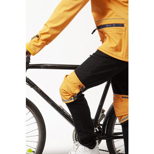 Knee warmer men FIOLLA BIKE - ochre yellow