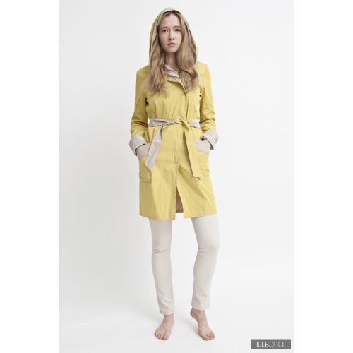 FIFI summer coat - mustard yellow/beige