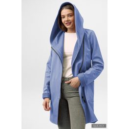 FIODA 2.0 women softshell coat with Large Hood - lavender blue L   FIODA 2.0 women softshell coat with Large Hood - lavender blue L