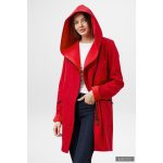FIODA 2.0 women softshell coat with Large Hood - cherry red 5XL