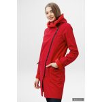FIODA 2.0 women softshell coat with Large Hood - cherry red S