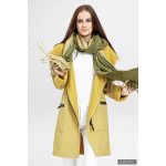 FIODA 2.0 women softshell coat with Large Hood - mustard yellow S