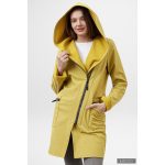 FIODA 2.0 women softshell coat with Large Hood - mustard yellow S