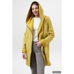 FIODA 2.0 women softshell coat with Large Hood - mustard yellow S