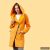Big hoodie Fioda no2 - ochre yellow