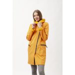 FIODA 2.0 women softshell coat with Large Hood - ochre yellow