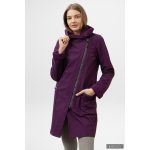 FIODA 2.0 women softshell coat with Large Hood - eggplant purple L