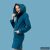 FIODA 2.0 women softshell coat with Large Hood - dark petrol 3Xl