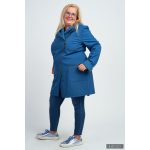 FIODA 2.0 women softshell coat with Large Hood - dark petrol