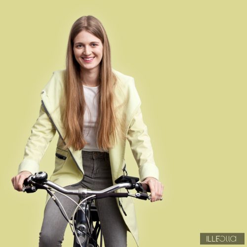 Long Fioda bike - light yellow - FAULT MATERIAL