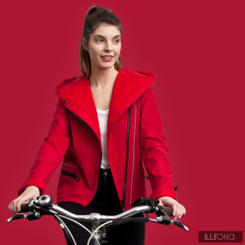 Short Fiodella bike - cherry red 2XL