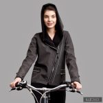 Short Fiodella bike - melange gray