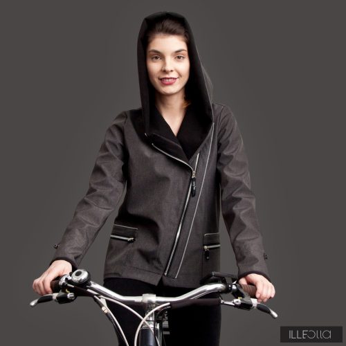 Short Fiodella bike - melange gray