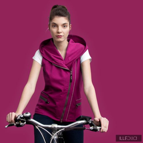 Sporty Fiodi bike vest - cyclamen M