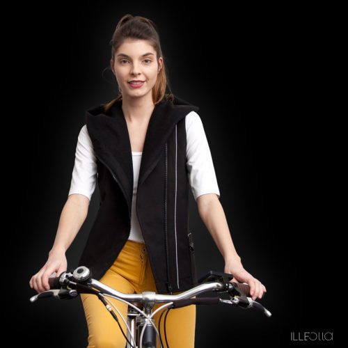 Sportos Fiodi Bike mellény - fekete 2XL