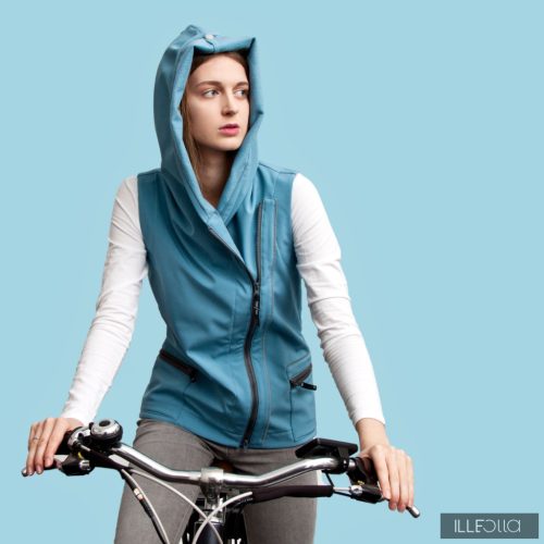 Sportos Fiodi Bike mellény - halványkék