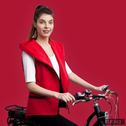 Sporty Fiodi bike vest - cherry red XS