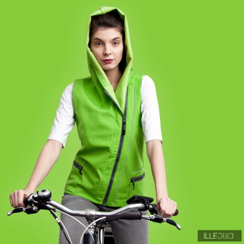 Sporty Fiodi bike vest - neon green L