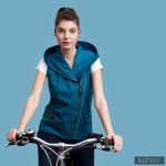 Sporty Fiodi bike vest - dark petrol XS
