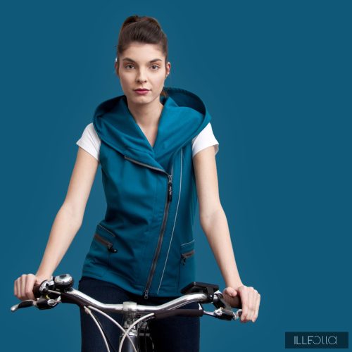 Sporty Fiodi bike vest - dark petrol XS