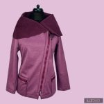 FIORELLA rövid női kabát - melange bordó