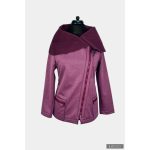 FIORELLA rövid női kabát - melange bordó