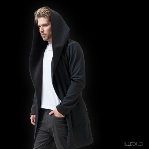 Big hoodie Fodor - black