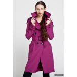 Elegant FORTUNA trench coat  - cyclamen