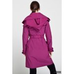 Elegant FORTUNA trench coat  - cyclamen