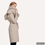 Elegáns Fortuna trench coat - drapp - XL