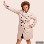 Elegant Fortuna trench coat - beige