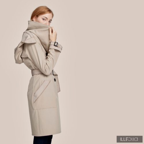 Elegant Fortuna trench coat - beige