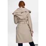 Elegáns Fortuna trench coat - drapp - XL