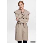 Elegáns Fortuna trench coat - drapp - XL