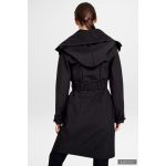 Elegant Fortuna trench coat - black