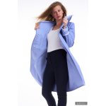 Elegáns Fortuna trench coat - lavender blue