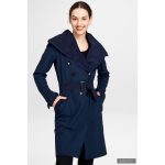 Elegant Fortuna trench coat - navy blue - S