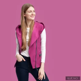 Practical Franci vest - cyclamen