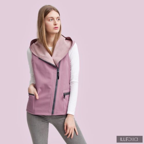 Practical Franci vest - mauve pink