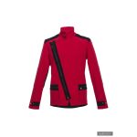 Frederik - kifutott - meggypiros/fekete férfi átmeneti rövid kabát