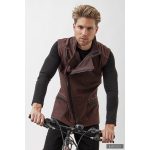 FÜLÖP férfi mellény - barna M