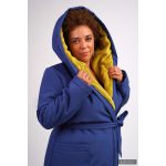 Gertrúd 2.0 winter coat - midnightblue/mustard yellow 2XL