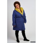 GERTRUD 2.0. winter coat - midnightblue/mustard yellow