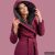 Gertúd 2.0 winter coat - melange fuchsia/graphite grey